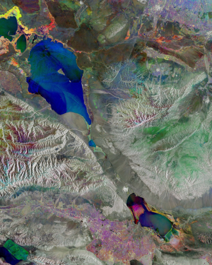 The European Space Agency Releases a Unique Image of a Kazakh Lake